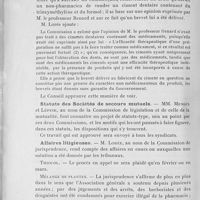 0514 - Page 458 - Conseil d'administration de l'Association générale. Vente sur les places publiques / Ciments dentaires / Statuts des Sociétés de secours mutuels / Affaires litigieuses