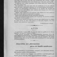 0094 - Page 92 - La pharmacie aux médecins / Avis / Association des pharmaciens pères de famille nombreuse