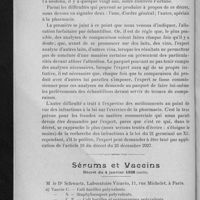 0124 - Page 122 - Frais d'expertises / Sérums et vaccins