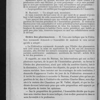0322 - Page 320 - Assemblée générale de l'Association générale. Paris, 10 et 11 juillet 1928. (Suite du procès-verbal). Elections / Ordre des pharmaciens / Doctorat en pharmacie