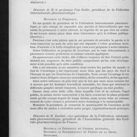 0424 - Page 430 - Cinquantenaire de l'Association générale. Discours de M. Grimaud / Discours de M. le Professeur Van Itallie / Discours de M. Barthet