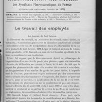 0499 - Page 505 - Sommaire / Le travail des employés