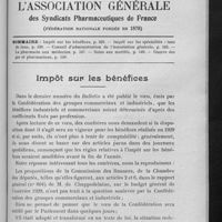 0523 - Page 529 - Sommaire / Impôt sur les bénéfices