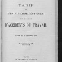 0597 - Page 1 - Tarif des frais pharmaceutiques en matière d'accidents du travail