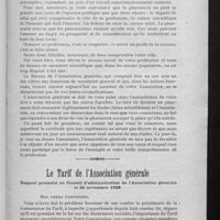 0010 - Page 9 - Association des docteurs en pharmacie / Le tarif de l'Association générale. Rapport présenté au Conseil d'administration de l'Association générale le 20 novembre 1928