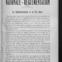 0116 - Page 115 - Syndicat de la Nationale-Réglementation (N.-R.). La réglementation et la vie chère