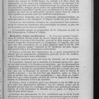 0196 - Page 195 - Assurances sociales. Réunion extraordinaire du 28 janvier 1929. Hôpitaux et cliniques / Mutualité ; ticket modérateur