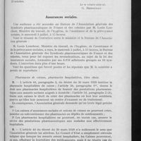 0512 - Page 503 - Partie officielle. Bureau de l'Association générale. Séances des 18 et 19 septembre. Assurances sociales