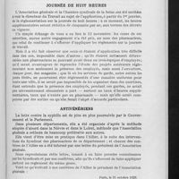 0616 - Page 605 - Partie officielle. Journée de huit heures / Antivénériens
