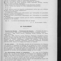 0618 - Page 607 - Partie officielle. Maladies d'origine professionnelle / Au Parlement