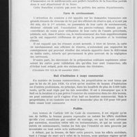 0723 - Page 712 - Pages professionnelles. Espèces professionnelles diverses. Service des mutilés et franchise postale / Carte de surclassement / Bail d'habitation à usage commercial / Faillite