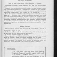 0724 - Page 713 - Pages fiscales. Espèces diverses. Taxe de luxe et taxe sur le chiffre d'affaires à l'étranger / Mariage et impôts