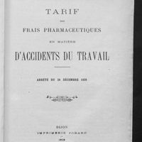 0798 - Page 49 - Tarif des frais pharmaceutiques en matière d'accidents du travail