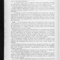 0016 - Page 14 - Conseil d'administration de l'Association générale. Réglementation des spécialités / Tarif