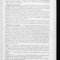 0091 - Page 83 - Partie officielle. Bureau de l'Association générale. Séances du 15 janvier 1931. Paquetage de cotons / Procès en homicide par imprudence / Questions prud'homales / Remise sur les spécialités / Tarif / Divers