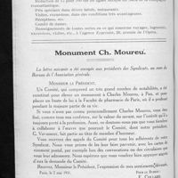0330 - Page 310 - Exposition organisée à l'occasion du 2e Congrès international de pathologie comparée / Monument Ch. Moureu