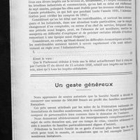 0418 - Page 390 - Pages fiscales. Renseignements fiscaux divers questions et réponses officielles. Voeu transmis à tous les groupements syndicaux et corporatifs par l'Union des intérêts économiques / Un geste généreux