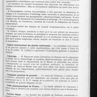 0618 - Page 589 - Partie officielle. Bureau de l'Association générale. Séances de 28 juillet 1931. Bureau de l'Association générale. - Conseil d'administration / Congrès international des plantes médicinales / Colportage / Compagnie générale de garantie / Crédit pharmaceutique de France / Exercice illégal