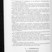 0693 - Page 660 - Pages de jurisprudence. B. Prud'homale. De l'indemnité du délai-congé et du certificat de travail / C. Commerciale. En matière de transports