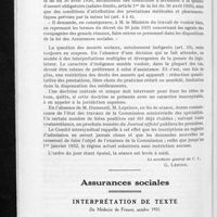 0717 - Page 684 - Procès-verbal de séance du Comité intersyndical / Assurances sociales. Interprétation de texte du médecin de France, octobre 1931
