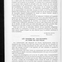 0803 - Page 760 - Pages fiscales. Les infractions en matière de chiffre d'affaires / Les cessions de « pas-de-porte » au point de vue fiscal