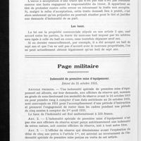 0809 - Page 766 - Pages commerciales. Renseignements divers. La corruption des employés / Les traites / Les baux / Page militaire. Indemnité de première mise d'équipement
