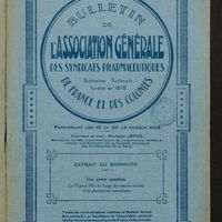 1036 - Page sans numérotation - [Page de titre du fascicule] Extrait du sommaire