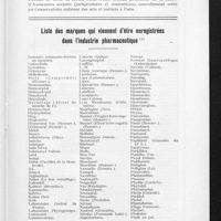 1291 - Page 759 - Informations. Chaire d'assurances sociales / Liste des marques qui viennent d'être enregistrées dans l'industrie pharmaceutique