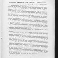 0093 - Page 49 - Pages professionnelles et commerciales. Conditions d'admissions aux Syndicats professionnels