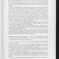 0580 - Page 371 - Bibliographie. Au service de la santé publique, par Paul Garnal... - Préface de M. Justin Godard...