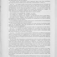0791 - Page 500 - Promulgation de la Convention pour limiter la fabrication et réglementer la distribution des stupéfiants et du protocole de signature signés à Genève le 13 juillet 1931. Décret. Chapitre V. Contrôle / Chapitre VI. Dispositions administratives