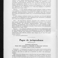 1005 - Page 638 - Pages commerciales. La vente des médicaments par les cliniques / Pages de jurisprudence. Ancienneté des Services. Donne droit seulement à l'indemnité de délai-congé habituelle à moins d'abus de droit caractérisé