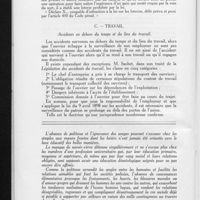 1115 - Page 696 - Pages de jurisprudence. B. Commerciale. A propos de loteries / C. Travail. Accidents en dehors du temps et du lieu du travail