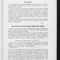 1126 - Page 707 - Dernière heure. Nécrologie. [Dijon] / Que pensent de nous les caisses d'assurances sociales
