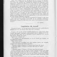 1213 - Page 752 - Informations. Tribunal de commerce de Marseille / Législation du travail
