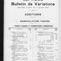 1303 - Page 810 - Tarif de l'Association générale. Septième Bulletin de variations applicable à partir du 1er janvier 1934. Additions