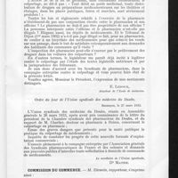 1352 - Page 275 - Conseil d'administration de l'Association générale. Commission de législation et de jurisprudence. Colportage / Commission du commerce