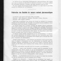 1373 - Page 284 - Fédération internationale pharmaceutique / Fédération des Sociétés de secours mutuels pharmaceutiques