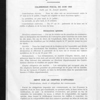 1379 - Page 290 - Pages fiscales. Calendrier fiscal de juin 1933 établi par M. Joseph Quantin / Impôt sur le chiffre d'affaires