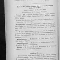 0212 - Page 2 - Douceurs estivales / Extrait des procès-verbaux des séances du Conseil d'administration / Affaires diverses