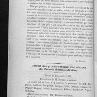 0024 - Page 20 - Réunions syndicales / Extrait des procès-verbaux des séances du Conseil d'administration
