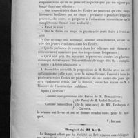 0094 - Page 90 - A l'Association générale / Banquet du 22 Avril