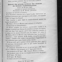 0101 - Page 97 - Au Congrès / Extrait des procès-verbaux des séances du Conseil d'administration