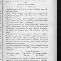 0079 - Page 75 - Procès-verbal de l'Assemblée générale du samedi 16 avril / Extrait des procès-verbaux des séances du Conseil d'administration
