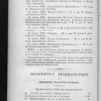 0280 - Page 276 - Marques de fabrique déposées / Souscription pharmaceutique au monument Pelletier-Caventou