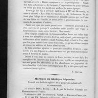 0312 - Page 308 - Notre banquet du 5 décembre / Marques de fabriques déposées