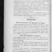 0020 - Page 16 - Revue des médicaments nouveaux et de quelques médicaments nouvelles, par C. Crinon... Chez MM. Ruef et Compagnie, éditeurs, 106, boulevard Saint-Germain, Paris / Variétés