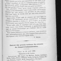 0091 - Page 87 - Courrier de Paris / Extrait des procès-verbaux des séances du Conseil d'administration