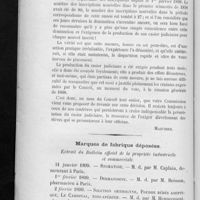0098 - Page 94 - Rapport de la Commission chargée de vérifier le livre d'inscription des élèves, par M. Mazurier... / Marques de fabrique déposées