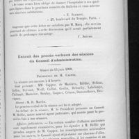 0125 - Page 121 - Courrier de Paris / Extrait des procès-verbaux des séances du Conseil d'administration